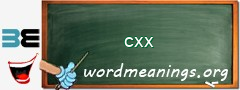WordMeaning blackboard for cxx